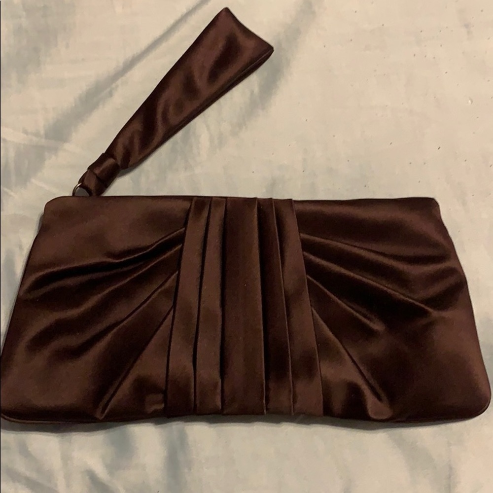 Kate Landry brown wristlet